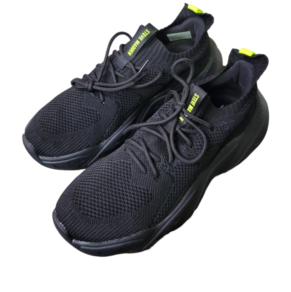 Steve Madden Black Kenji Sneakers sz 9‎ NWT